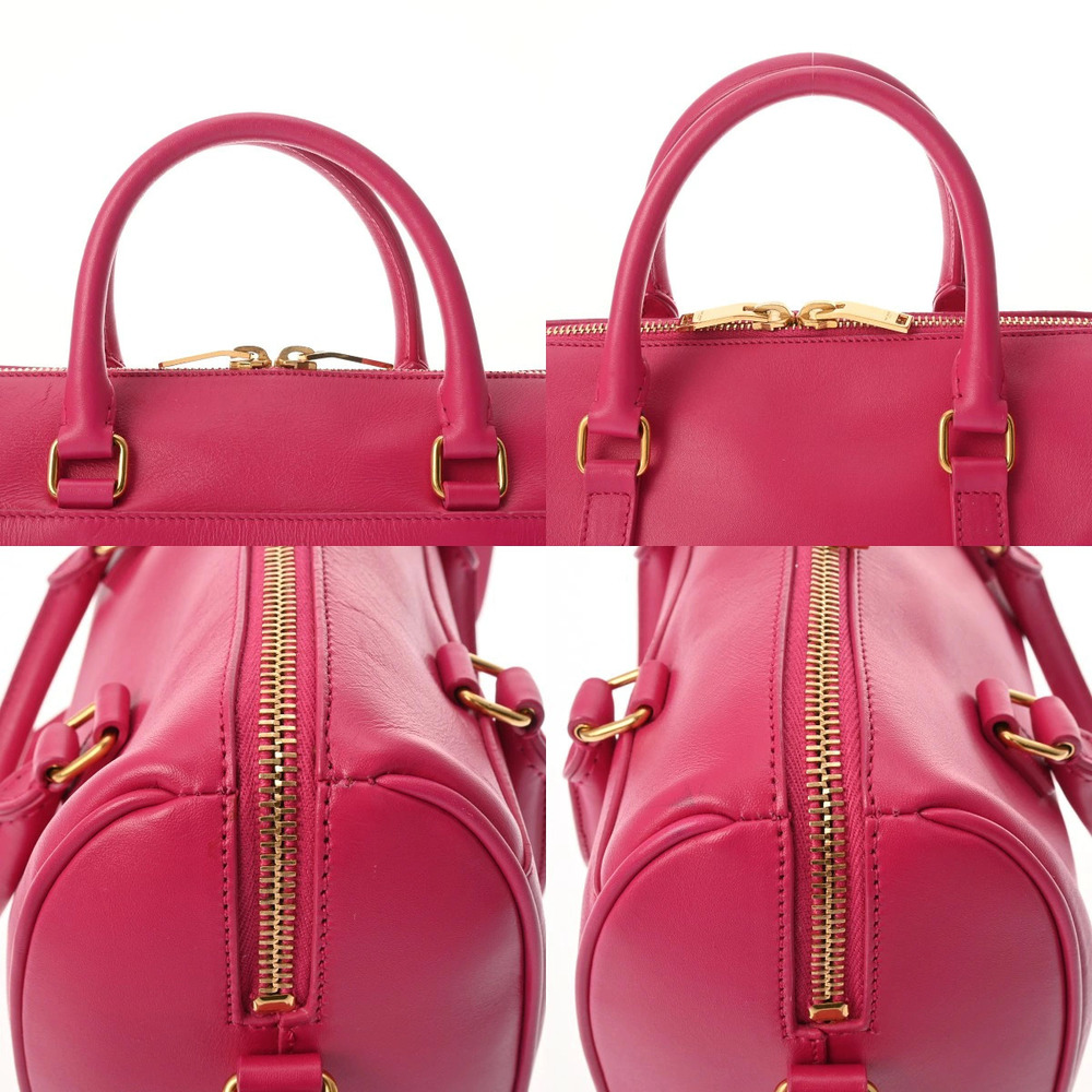 SAINT LAURENT Baby Duffle Shoulder Bag Pink Leather - Picture 9 of 9